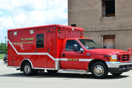 2000 ford super duty f350 wheeled coach ambulance retired springdale ohio