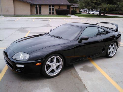 1995 toyota supra original twin turbo 6 speed low miles black on black