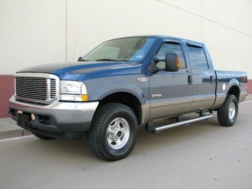 2004 ford f-250 4x4 lariat fx4, diesel, crew cab short bed, serviced, new tires!