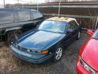 As-is no reserve cutlass conv auto leather doesnt run plan to bid plan to pay