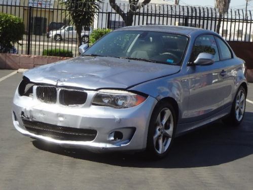 2012 bmw 128i coupe damaged salvage runs! economical only 22k miles nice color!