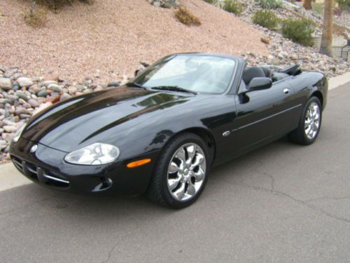 2000 jaguar xk convertiable stunning triple black 44k act. mi. arizona  car.