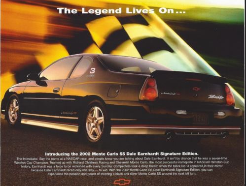 2002 chevrolet monte carlo ss coupe 2-door 3.8l