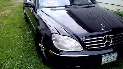 Black on black s 500,22 inch rims,all options,sunroof,automatic tint,2014 grill