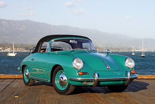 1962 porsche 356 b super cabriolet: gorgeous, numbers-matching t6 in rare colors