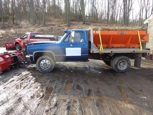 1980 chevrolet 4x4 1ton flatbed pickup truck 5th wheel 4wd great plow truck