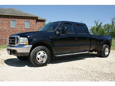 2002 ford f350 crew cab 7.3 litre 4x4 dually, lariat le , new tires, clean