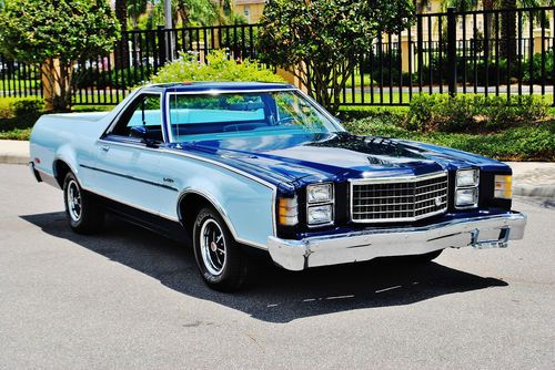 Absolutley beautiful 1978 ford ranchero brougham just 50,130 laser straight mint