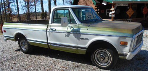1971 chevy custom c10 pick up. survivor! 2nd owner 350 4bbl. auto, a/c truck.