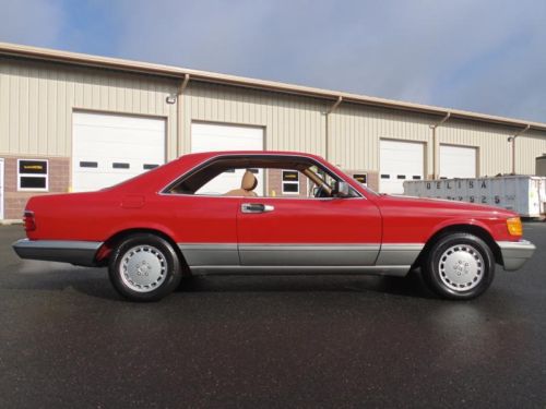 1987 mercedes benz 560 sec low mileage collectible coupe rare color !!!