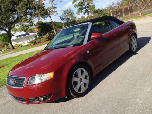 2003 audi a4 1.8t turbo cabriolet convertible low miles bose xenons clean carfax