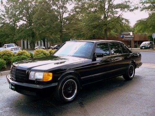 1987 560sel - 1 owner for 25 yrs! special options! all blacked out amg look!