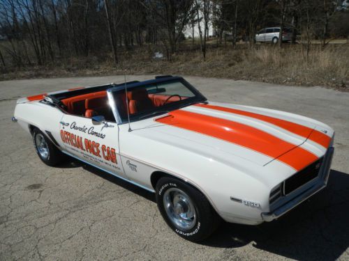 1969 chevrolet camaro rs ss indy pace car convertible 350ci 4 speed original