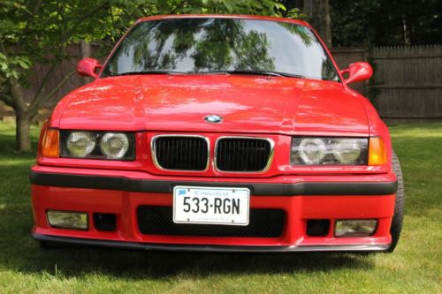 Red e36 m3 coupe, original owner, &lt;29k miles