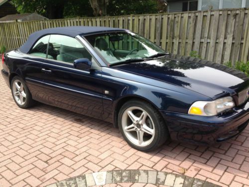 Volvo c70 navy blue convertible new roof only 48k miles low mileage 2001