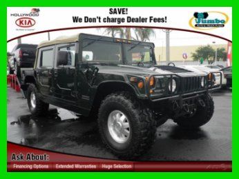 2000 hummer h1 open top 2gc package 6.5l v8 diesel auto green
