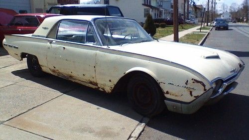 1963 ford thunderbird barn find,one owner loaded,rare color,parts car restore,62