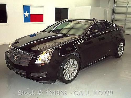 2011 cadillac cts 3.6 coupe leather bose blk on blk 17k texas direct auto