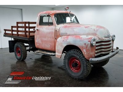 1950 chevrolet 3600 napco 4x4 230 inline 6 cylinder 4 speed manual look at this