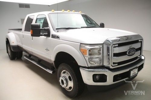 2013 drw lariat crew 4x4 fx4 navigation sunroof heated cooled leather diesel