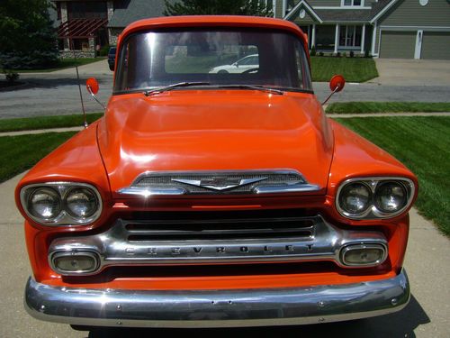 Exceptional 1959 chevrolet apache v-8 1/2 ton pick-up truck