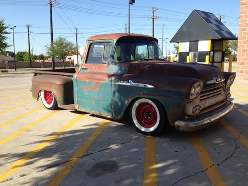 1958 chevrolet apache truck, rat rod, lowered, automatic, pw, pb
