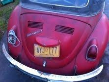1968 vw beetle convertible karmann