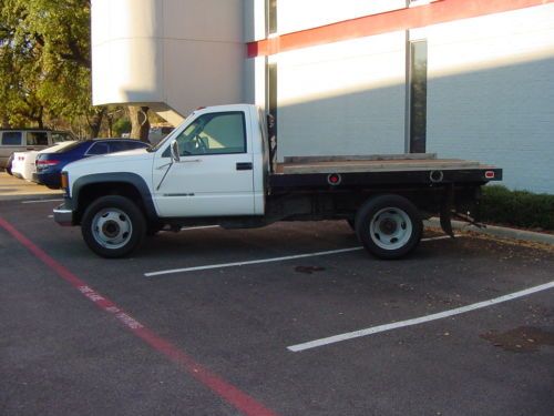 2002 chevy 3500 hd diesel flatbed gov owned serviced and ready southern truck