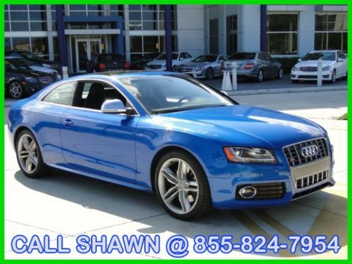 2009 audi s5 coupe, rare blue, only 20,000miles, v8, panoroof, bang and o radio!