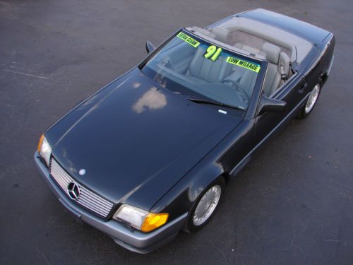 1991 mercedes-benz 500sl convertible 5.0l with new soft top and hard top
