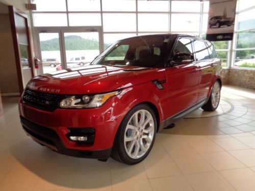 Firenze red supercharged v8, 510 hp.  very rare range rover, only one on ebay!!!