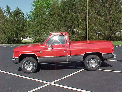 1986 chevy silverado 4x4 k10 survivor, 73,447 miles, original, all options