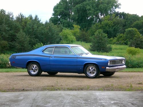 1971 plymouth duster 340 all #'s matching console auto, ps and a/c. clean tx car
