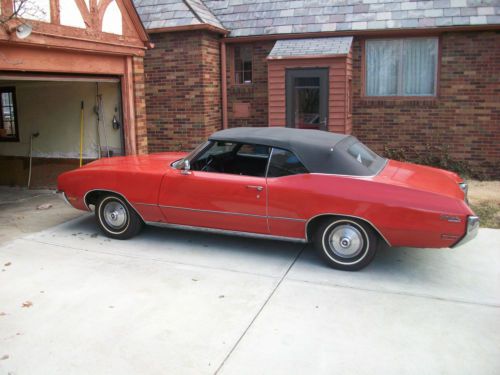 1970 buick skylark red convertible