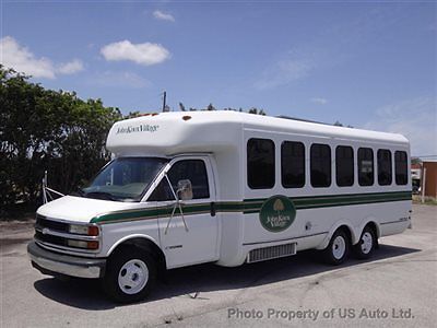 1999 chevrolet g3500 shuttle bus 25 passenger only 36k miles carfax financing