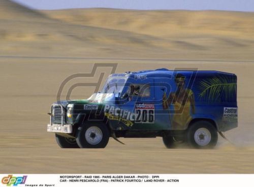 Historic pacific land rover 110 - 1985 paris dakar rally triple stage winner lhd