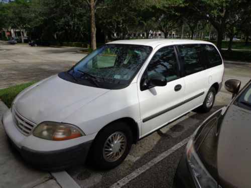 1999  ford windstar white mini van