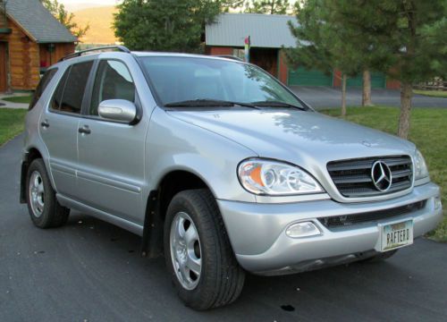 2002 mercedes-benz ml 320 - silver - one owner - nice!