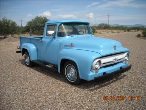 1956 ford f-100 truck, longbed, good overall condition.