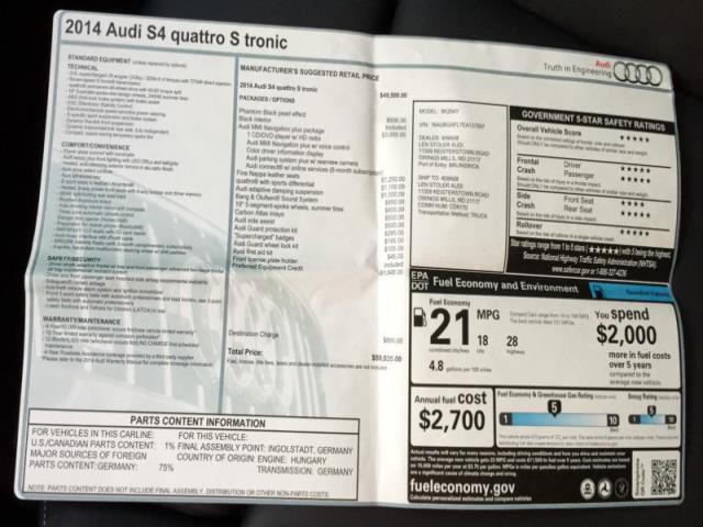 Audi s4 premium plus sedan 4-door