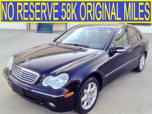 No reserve 58k miles excellent condition leather sunroof pw shade c320 c280 c300