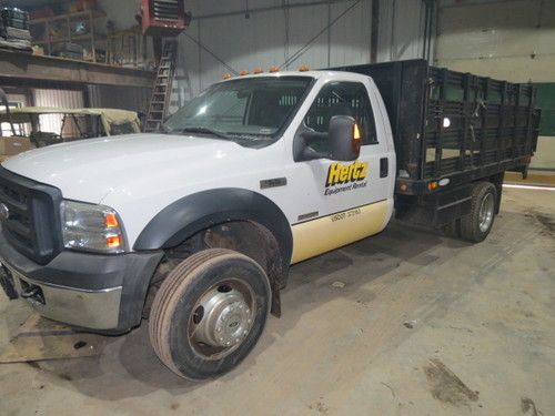 2006 ford f550 powerstroke diesel tommy lift gate stake bed flat bed