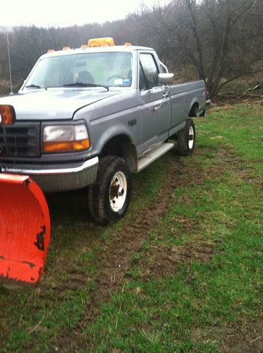 1996 ford f350 4x4 with curtis snow plow southern body no reserve!!!!!!!!!!!!!!