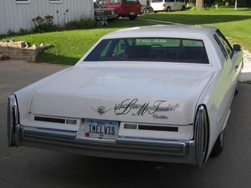 Beautiful, like-new, white, 1974 cadillac deville coupe 2-door 7.7l,