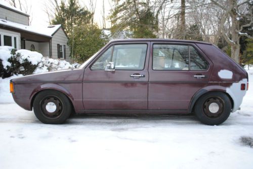 1984 vw rabbit gas with new 1.7 n/a engine, very clean