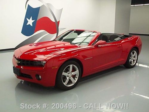 2012 chevy camaro lt convertible paddle shift 19&#039;s 30k texas direct auto