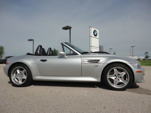 M roadster carfax clean serviced inspected local trade manual titanium silver