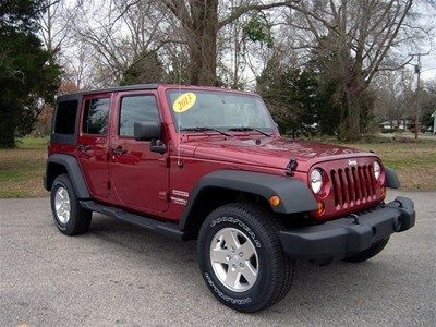 2013 unlimited sport 4x4 3.6 automatic deep cherry red