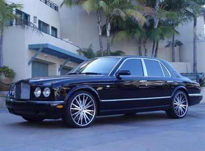 2005 bentley arnage r black low mile excellent well maintained california car