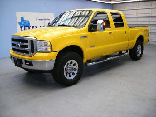 We finance!!! 2006 ford f-250 crew cab amarillo 4x4 diesel auto roof tow 1 owner